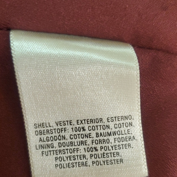 Anthropologie Maeve Burgundy Black Moonsong Sleeveless Back Zip Dress Size 10 - Picture 11 of 13